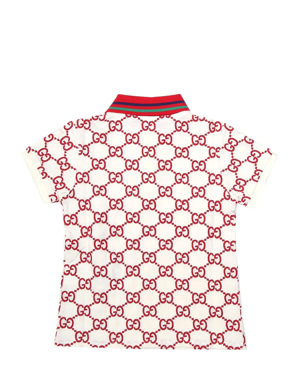 Gucci Kids GG Motif Polo Shirt