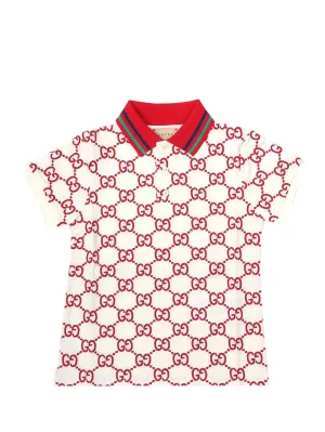 Gucci Kids GG Motif Polo Shirt