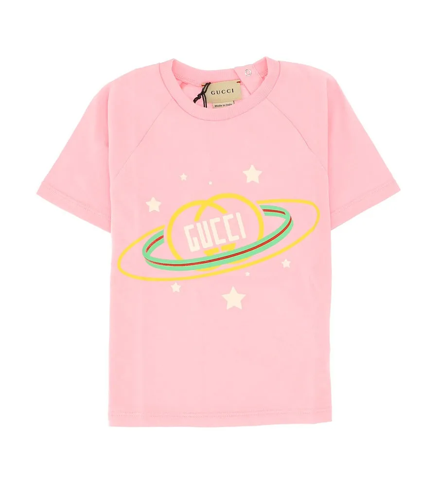 Gucci Kids Graphic Printed Crewneck T-Shirt