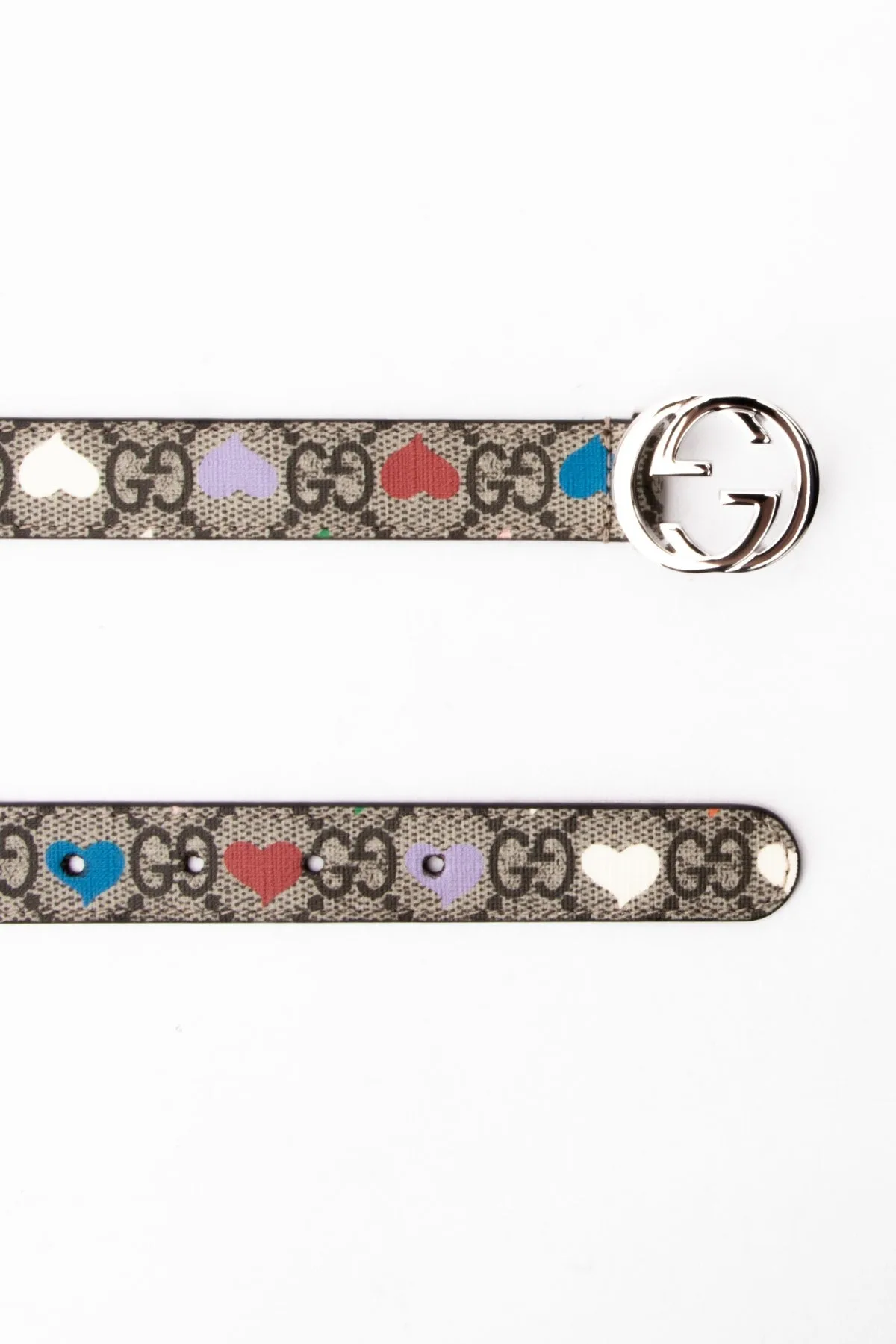 Gucci Kids Interlocking G Buckle Belt