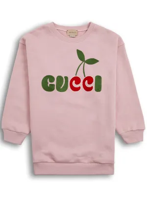 Gucci Kids Logo Cherry Print Dress