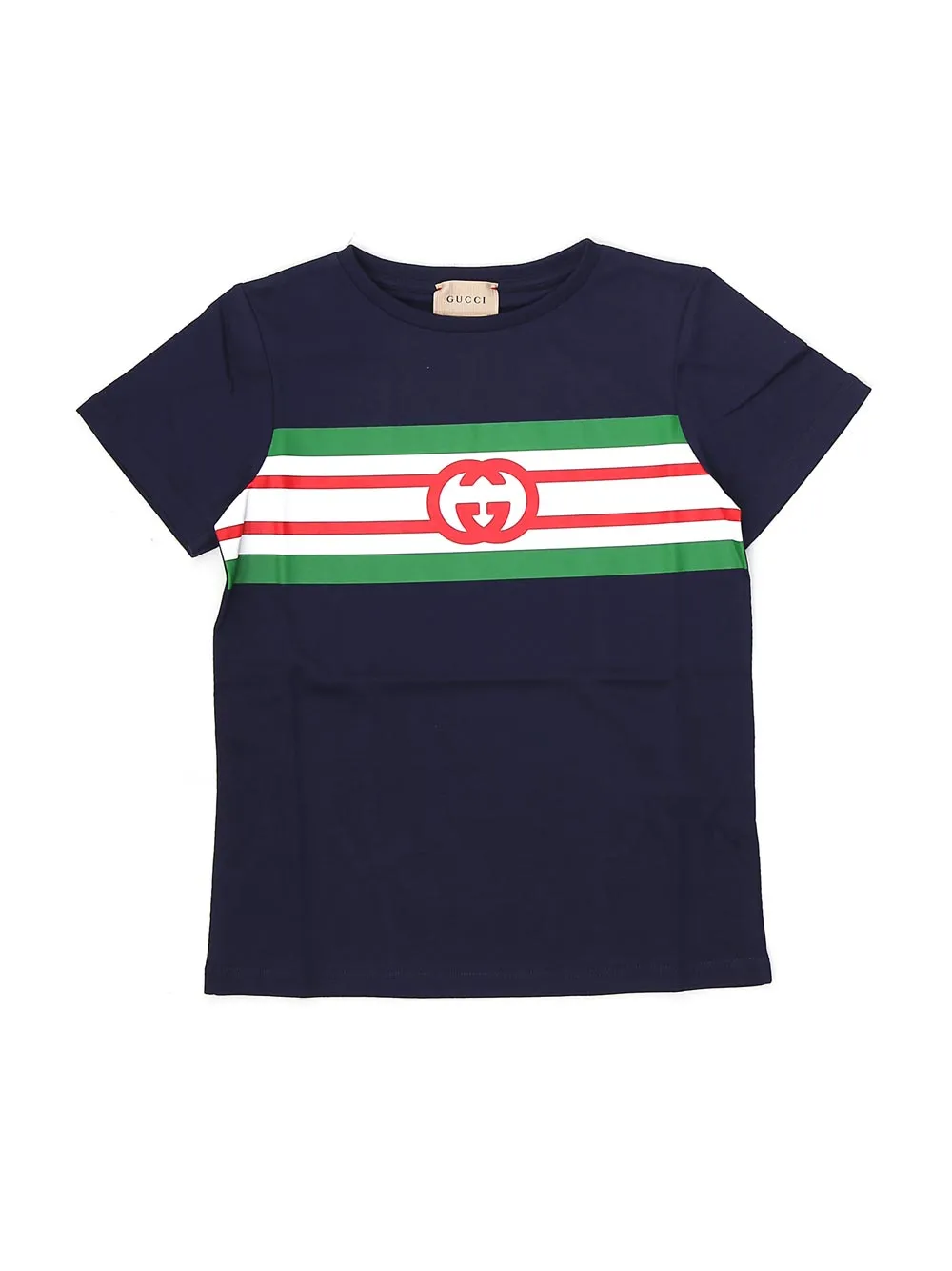 Gucci Kids Logo Print Crewneck T-Shirt
