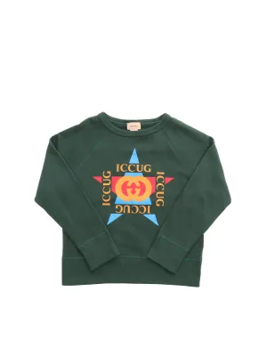 Gucci Kids Logo Printed Crewneck Sweatshirt