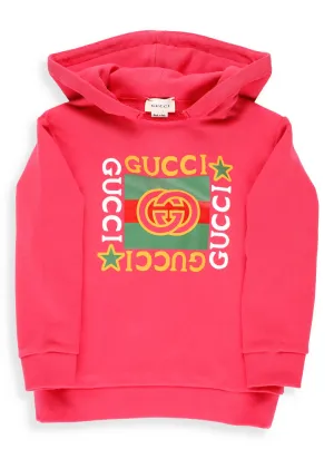 Gucci Kids Logo Printed Hoodie