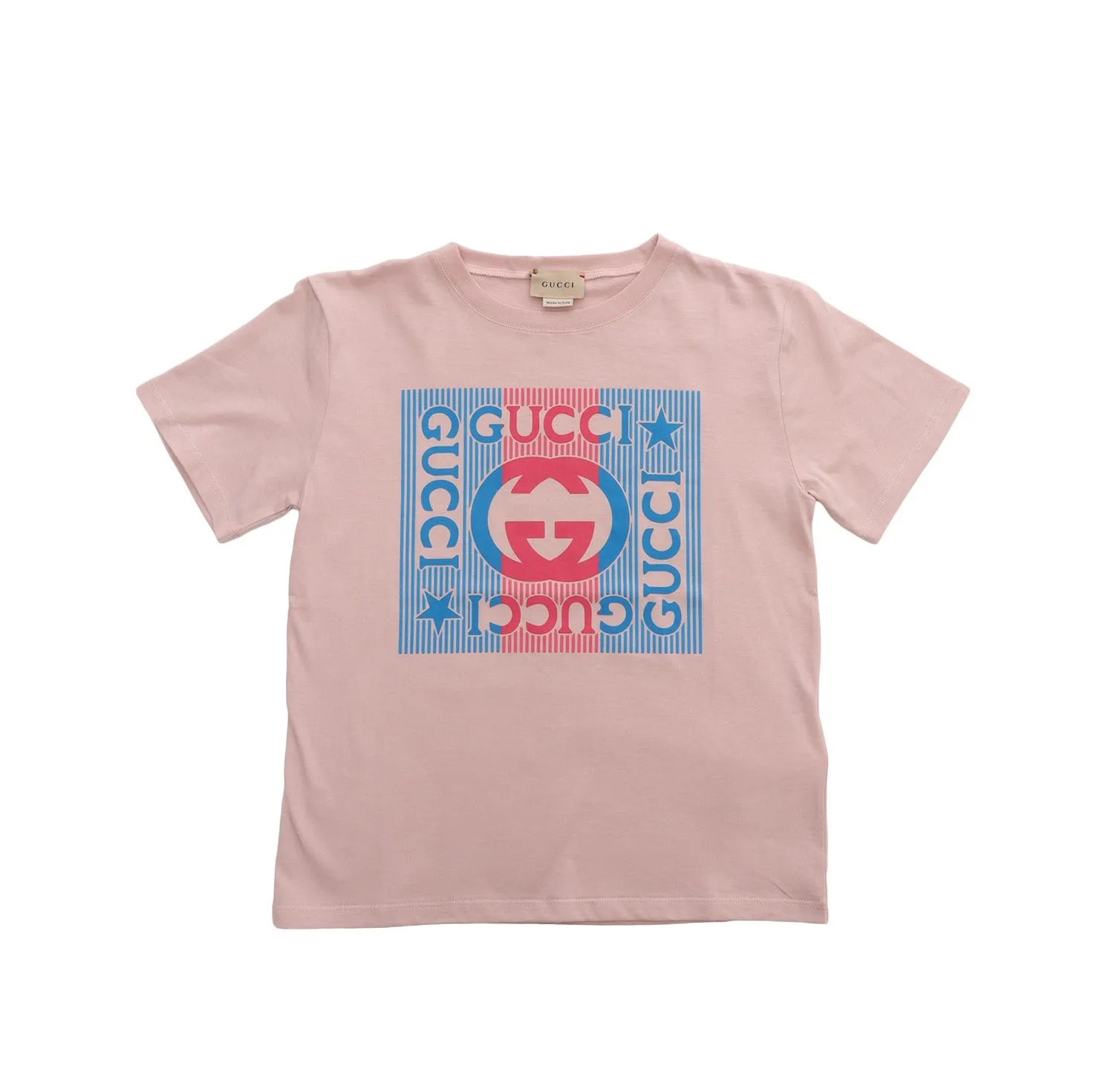 Gucci Kids Logo Printed Short-Sleeved T-Shirt