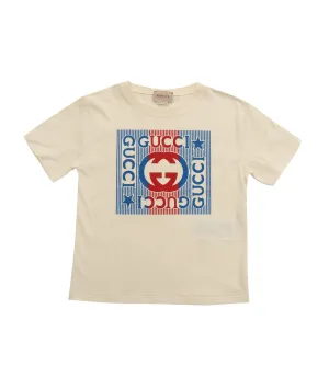 Gucci Kids Logo Printed T-Shirt