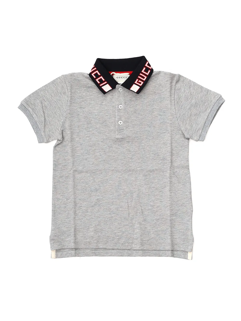 Gucci Kids Logo Stripe Polo Shirt