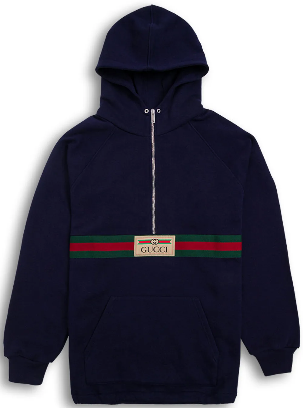 Gucci Kids Logo Stripe Zip Detail Hoodie