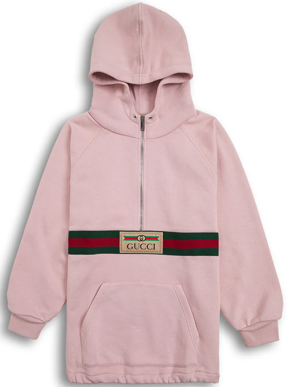 Gucci Kids Logo Stripe Zip Detail Hoodie