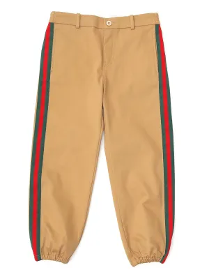 Gucci Kids Side Stripe Cuffed Track Pants