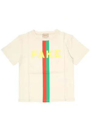 Gucci Kids Slogan Printed T-Shirt