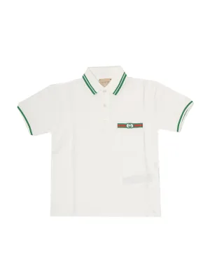 Gucci Kids Stripe Detail Polo Shirt