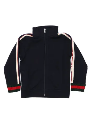 Gucci Kids Stripe Detail Zipped Jacket