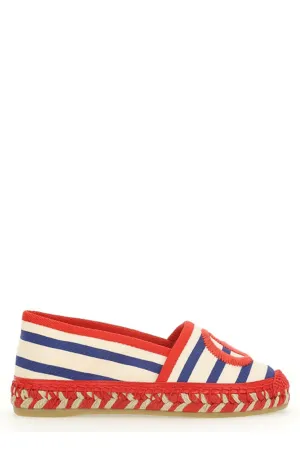 Gucci Kids Striped Flat Espadrilles