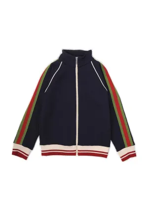 Gucci Kids Web Zip-Up Jacket