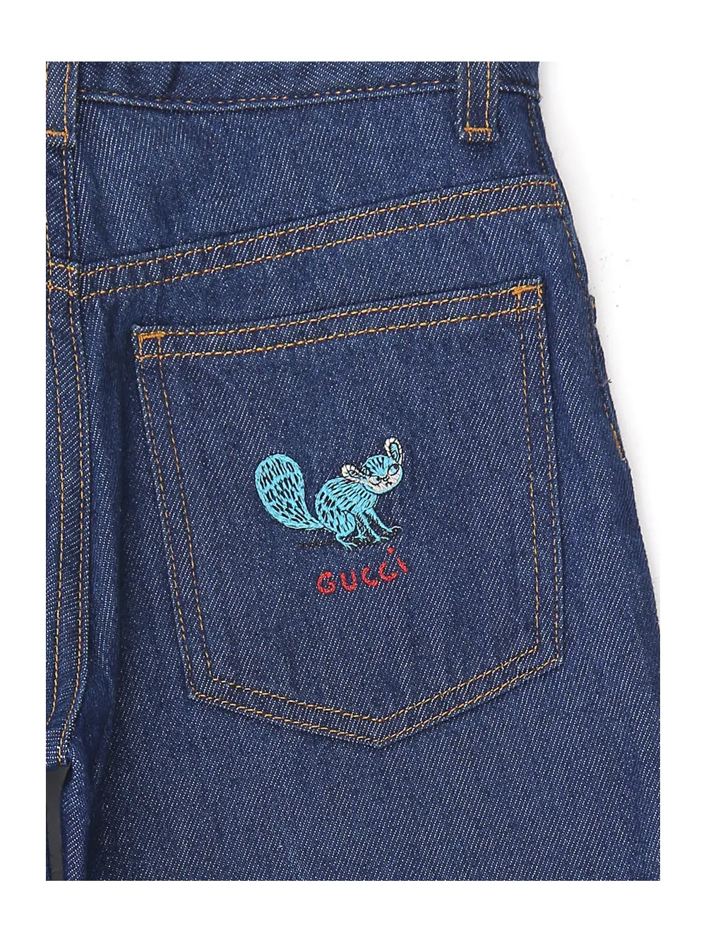 Gucci Kids X Freya Hartas Embroidered Jeans