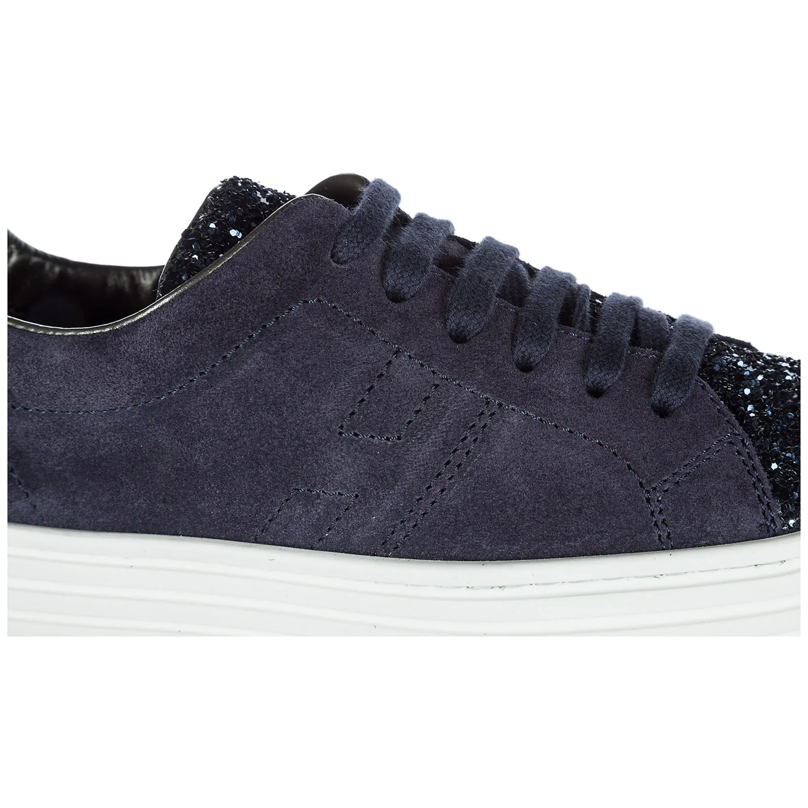 Hogan Kids Glittered Low-Top Sneakers