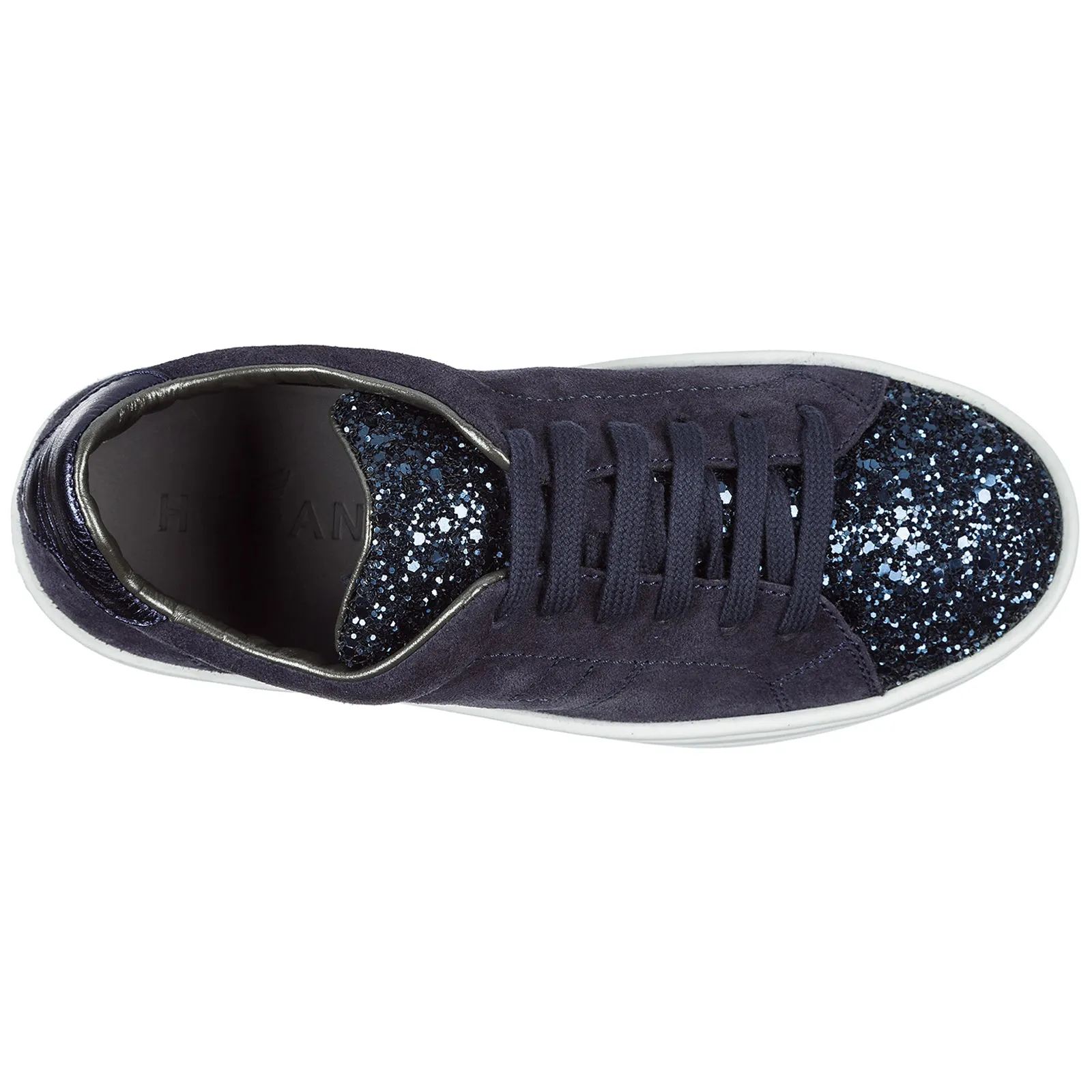 Hogan Kids Glittered Low-Top Sneakers