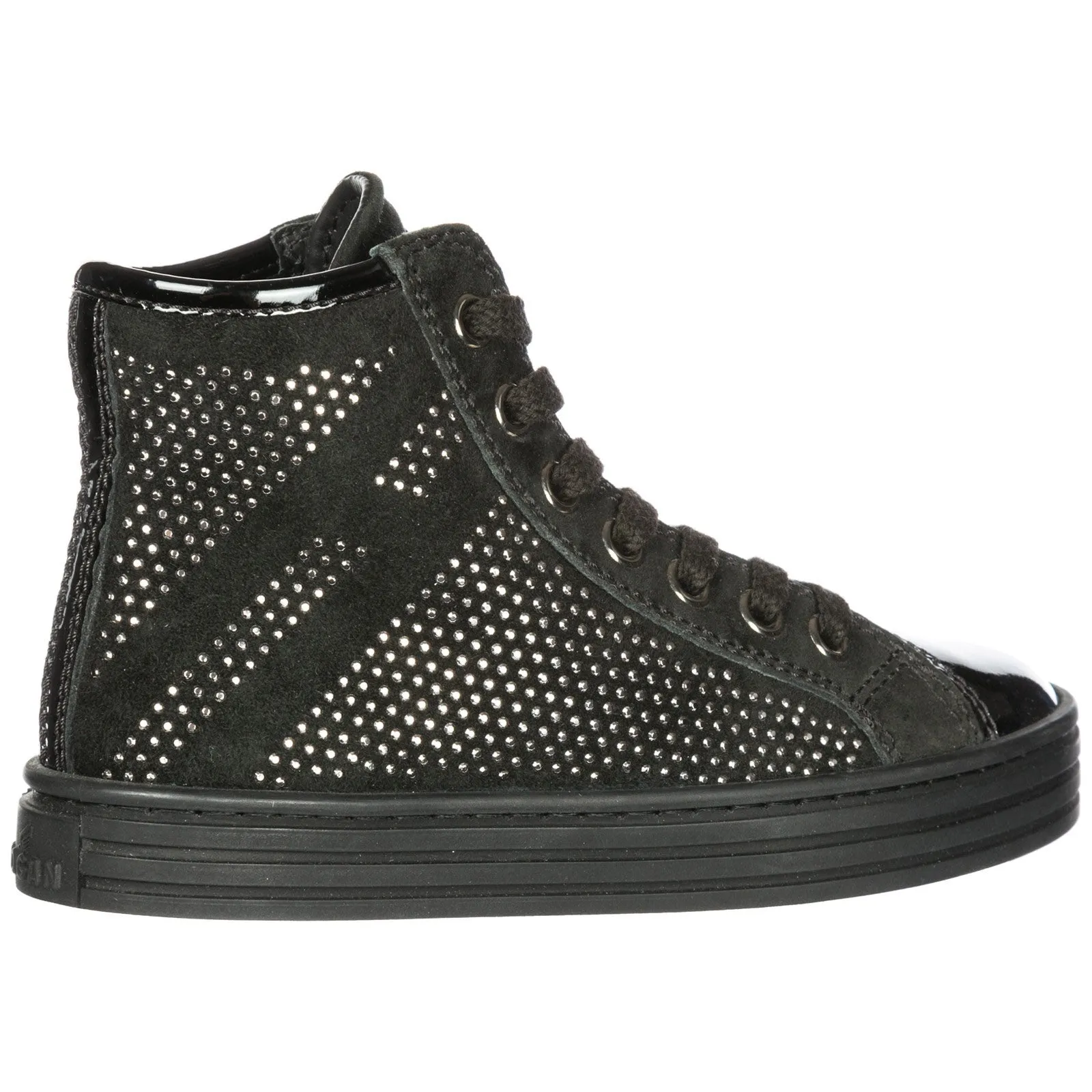 Hogan Kids Lace-Up High-Top Boots