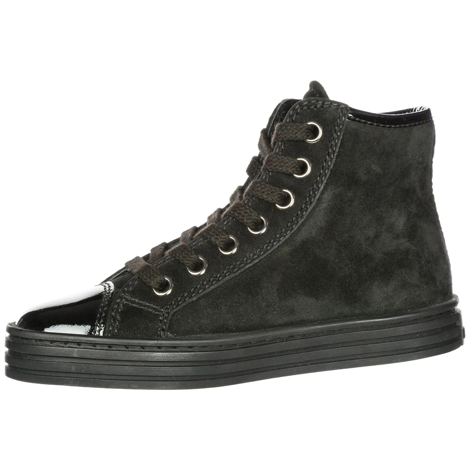 Hogan Kids Lace-Up High-Top Boots