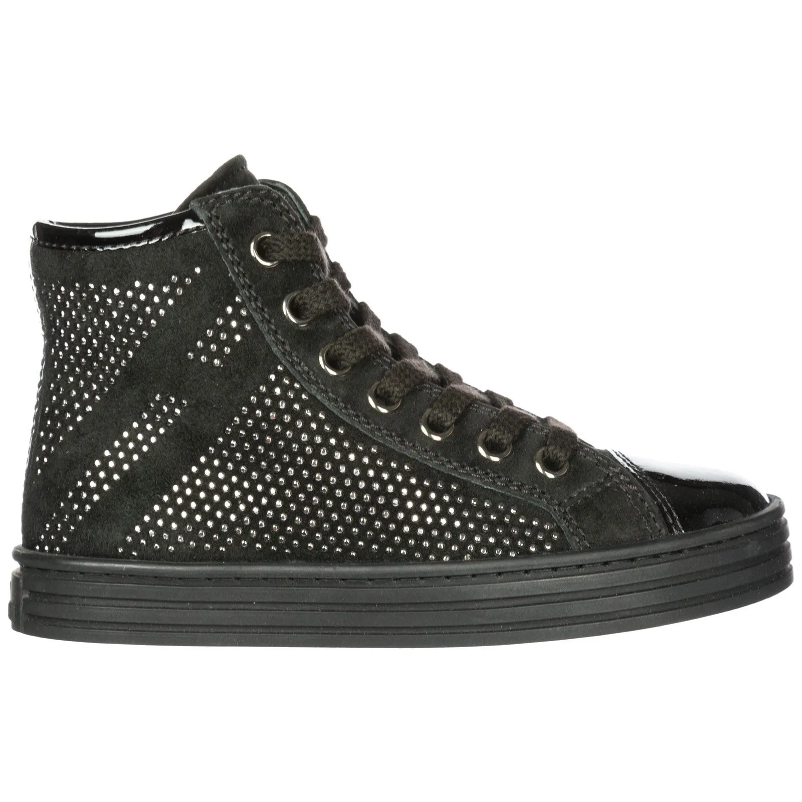 Hogan Kids Lace-Up High-Top Boots