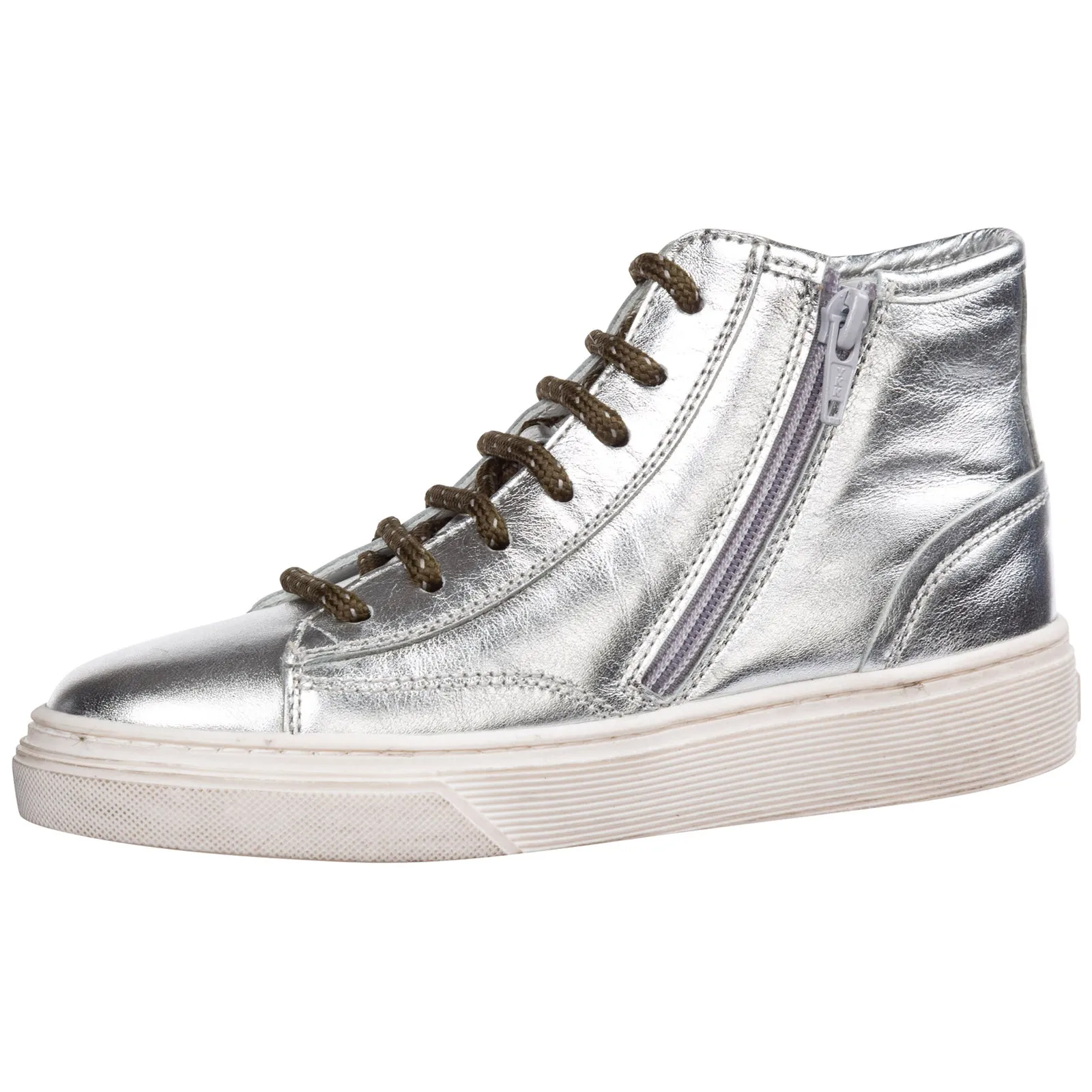 Hogan Kids Lace-Up High-Top Sneakers