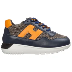 Hogan Kids Logo Detailed Sneakers