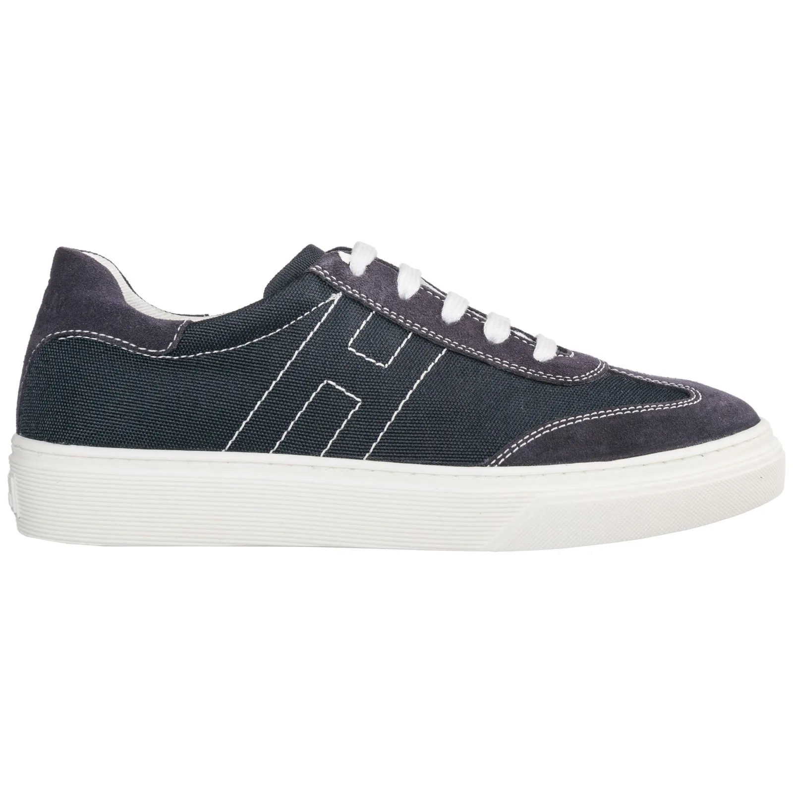 Hogan Kids Logo Stitched Sneakers