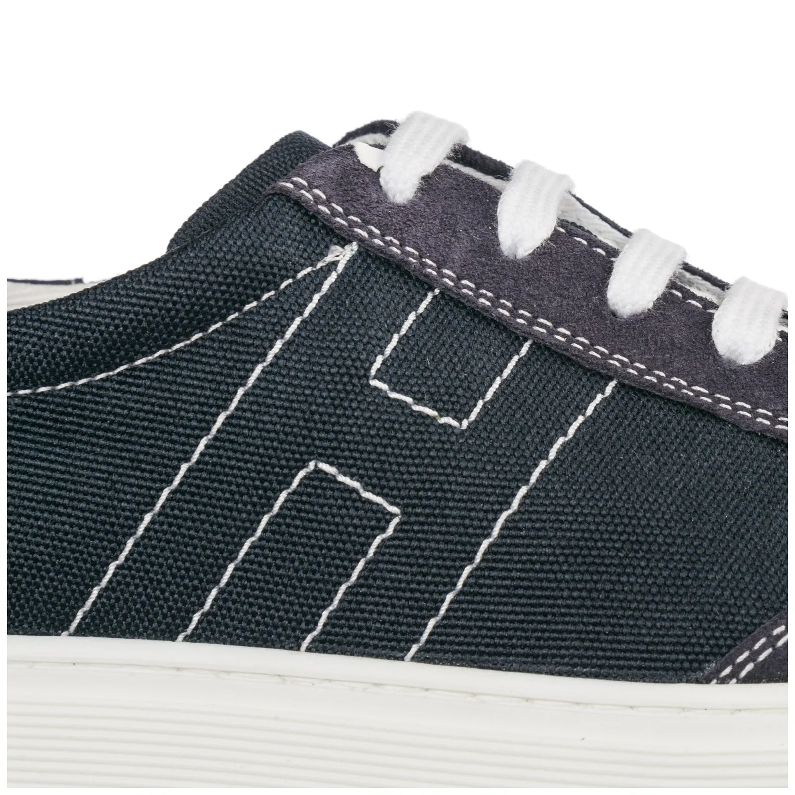 Hogan Kids Logo Stitched Sneakers