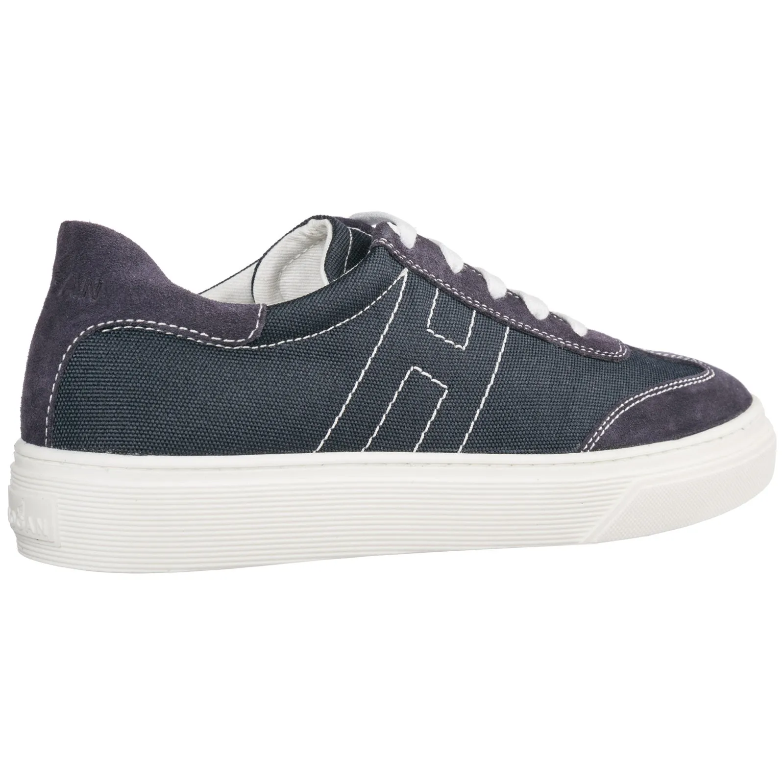 Hogan Kids Logo Stitched Sneakers