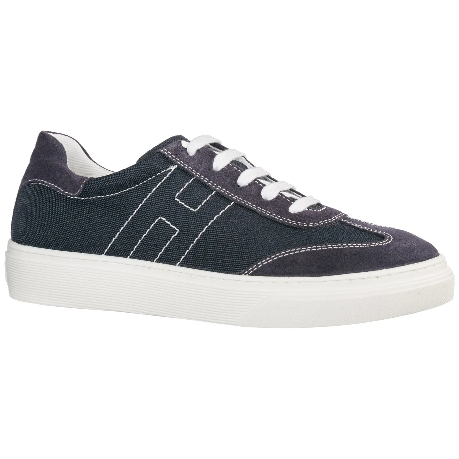 Hogan Kids Logo Stitched Sneakers