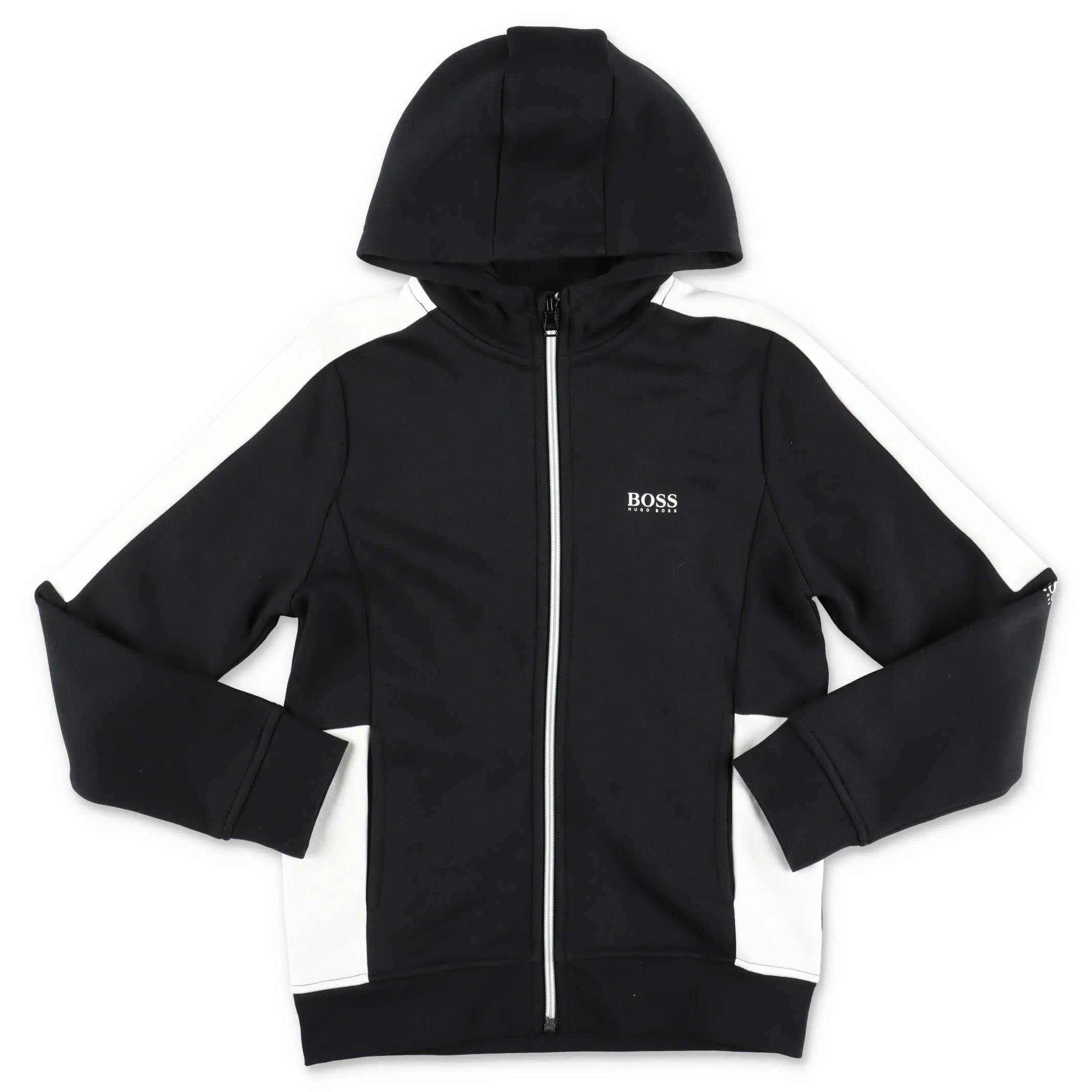 Hugo Boss Kids Contrast Detail Hooded Jacket