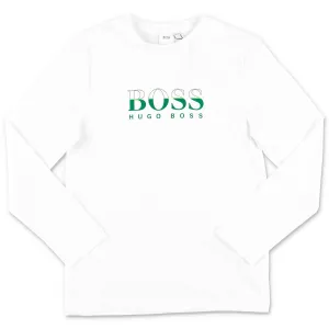 Hugo Boss Kids Logo Printed Long Sleeve T-Shirt