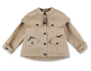 Il Gufo Buttoned Long Sleeved Trench Coat