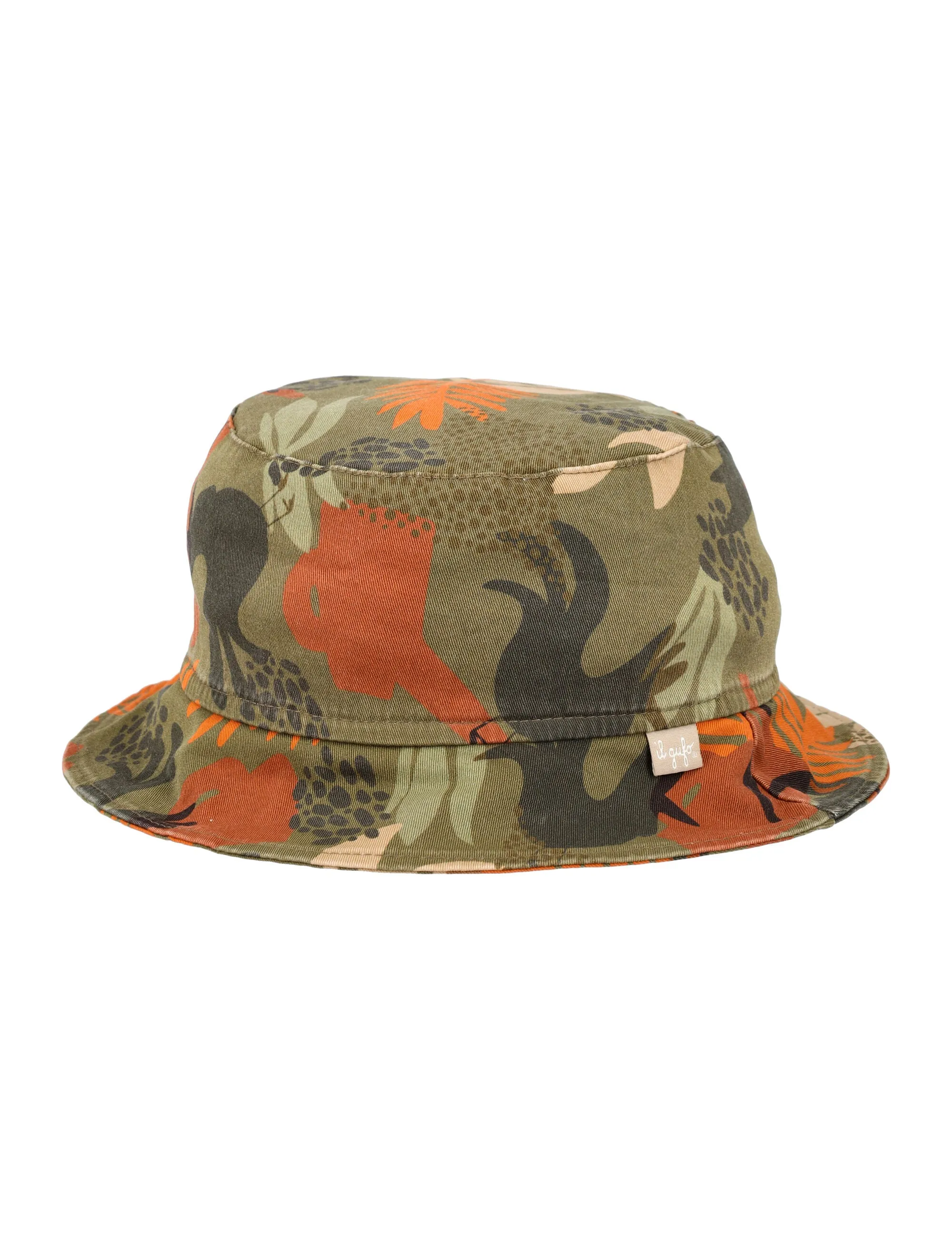 Il Gufo Camouflage Pattern Bucket Hat