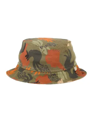 Il Gufo Camouflage Pattern Bucket Hat
