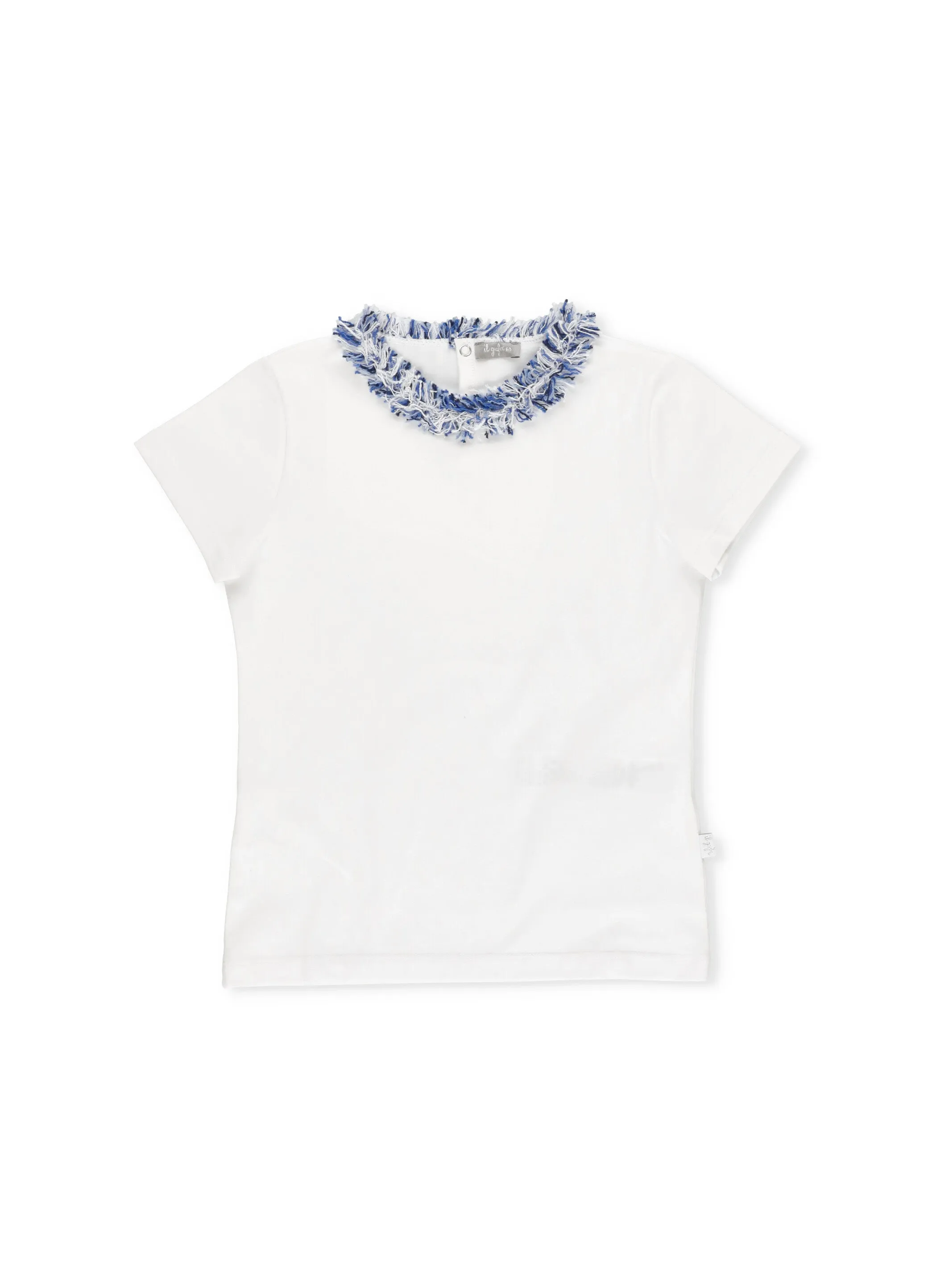 Il Gufo Fringe Detailed Short-Sleeved T-Shirt
