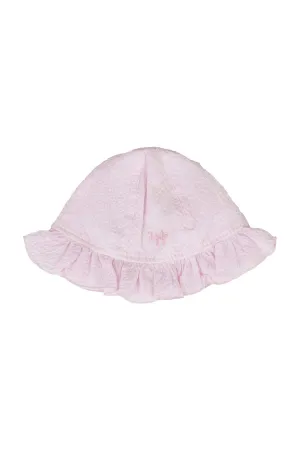 Il Gufo Logo Embroidered Scallop Edge Sun Hat