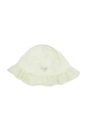 Il Gufo Logo Embroidered Scallop Edge Sun Hat