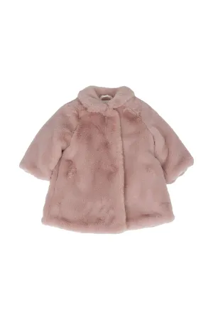 Il Gufo Long Sleeved Faux Fur Coat