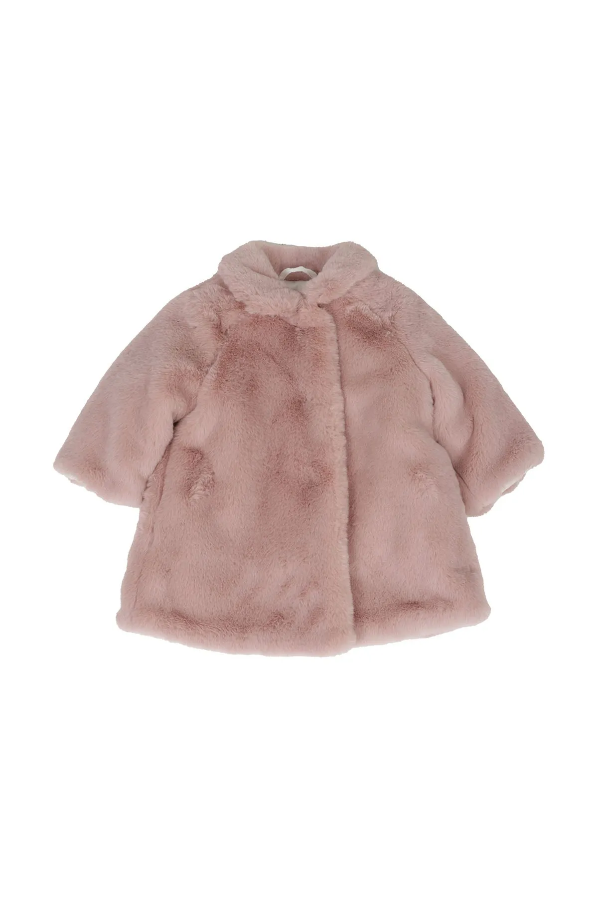 Il Gufo Long Sleeved Faux Fur Coat
