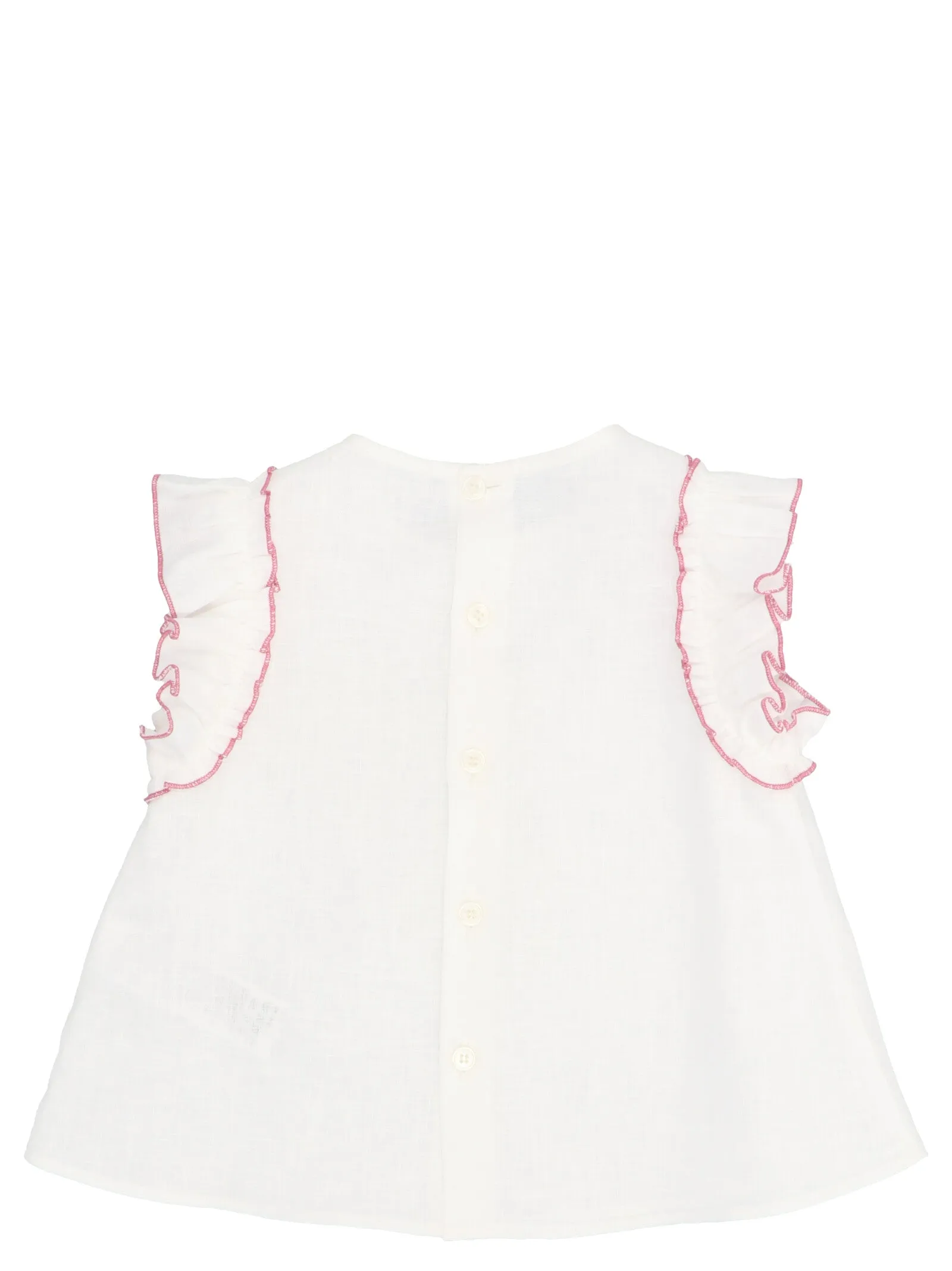 Il Gufo Ruffled Trim Short Set