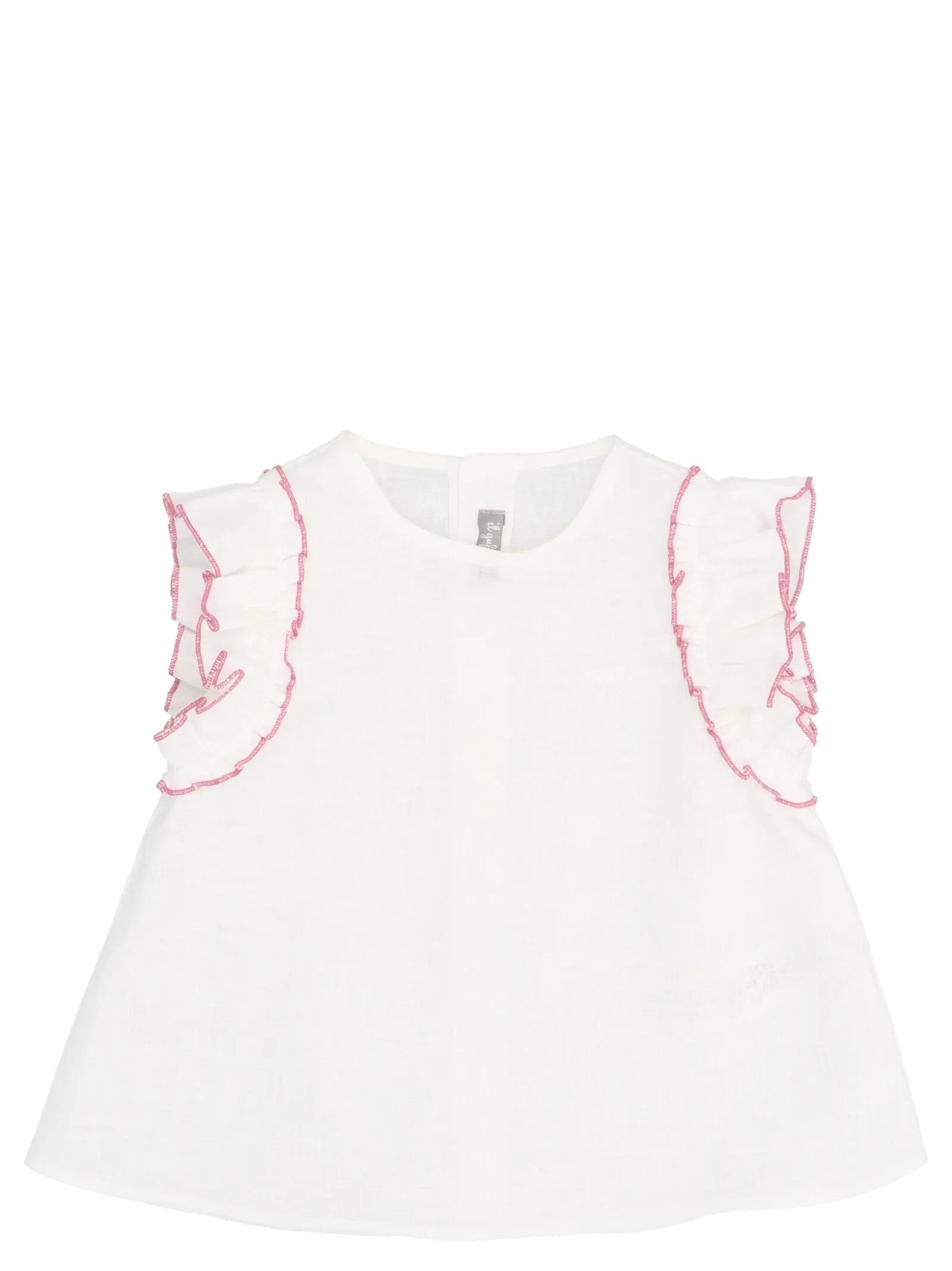Il Gufo Ruffled Trim Short Set