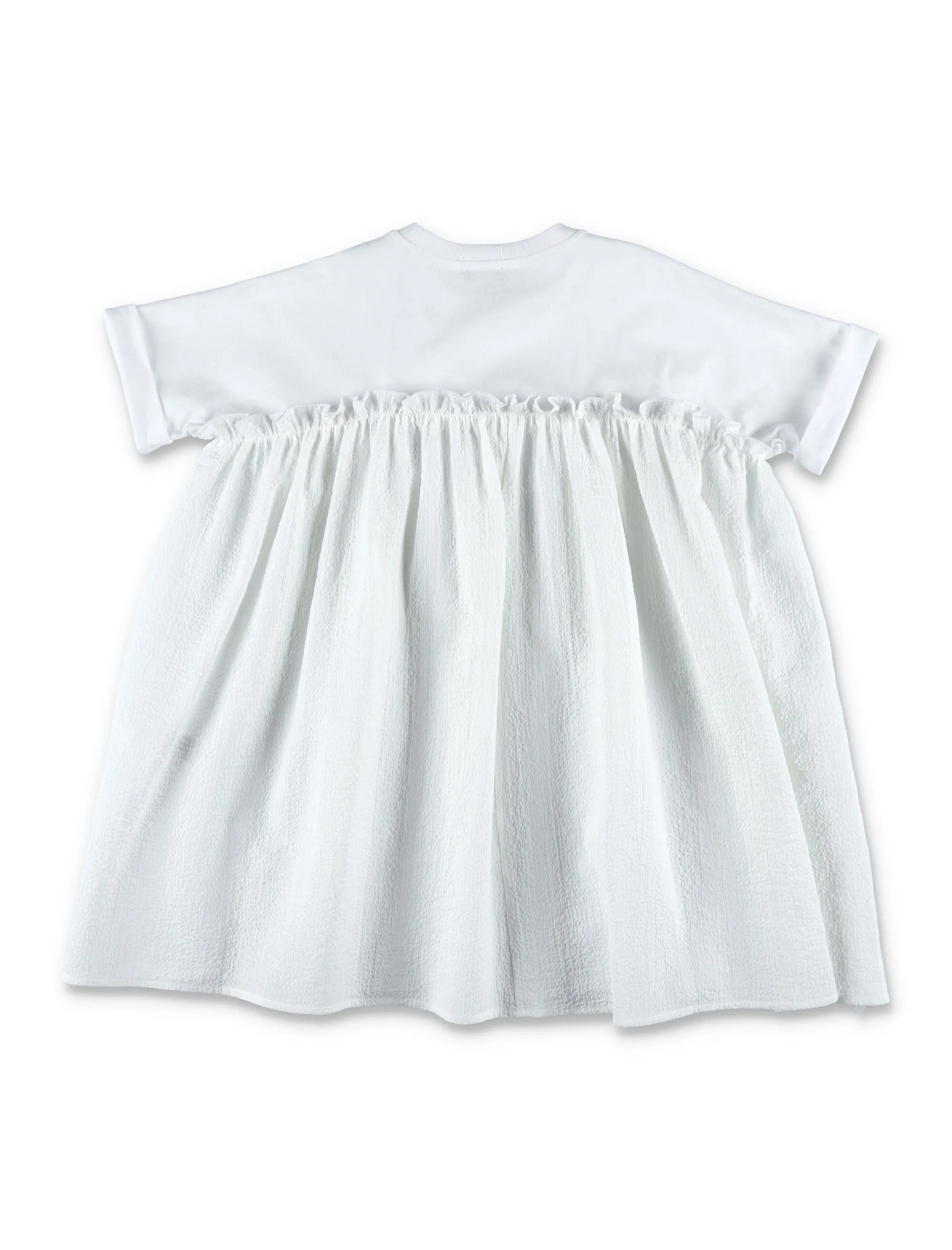 Il Gufo Short Sleeved Ruffle-Detailed T-Shirt