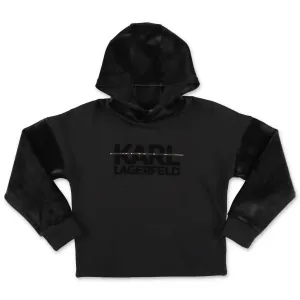 Karl Lagerfeld Kids Logo Detail Hoodie