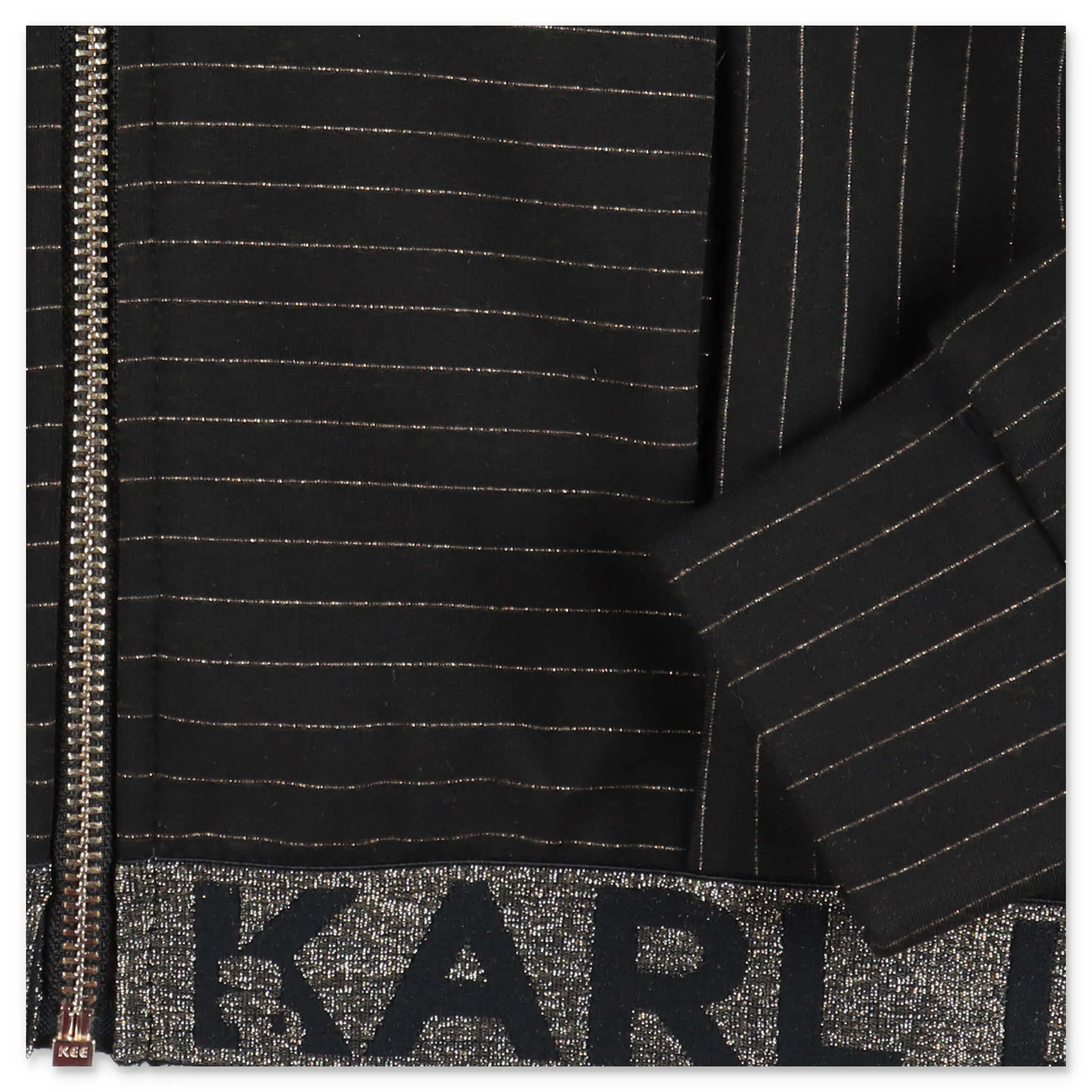 Karl Lagerfeld Kids Logo Tape Striped Jacket