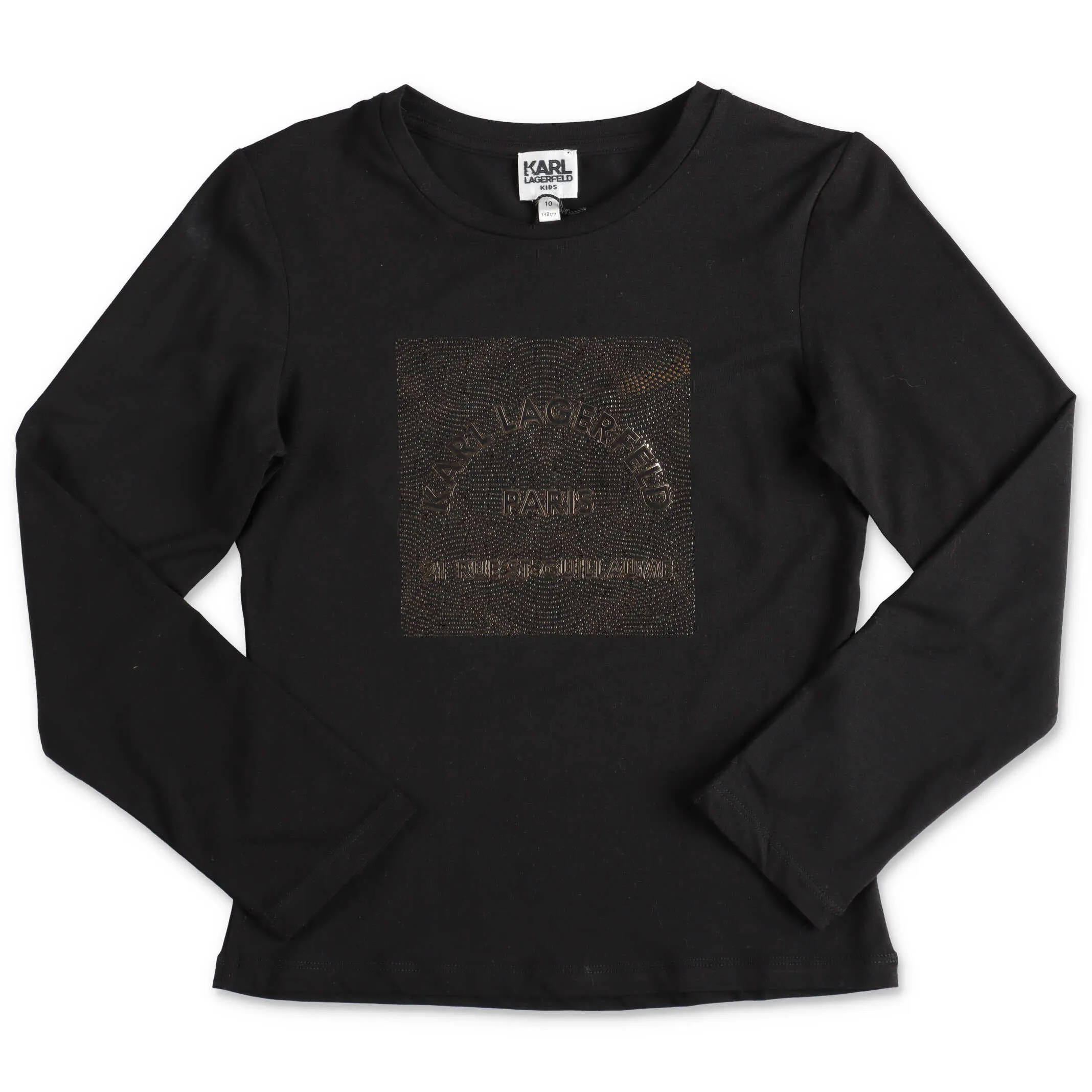 Karl Lagerfeld Kids Rhinestone Crewneck T-Shirt
