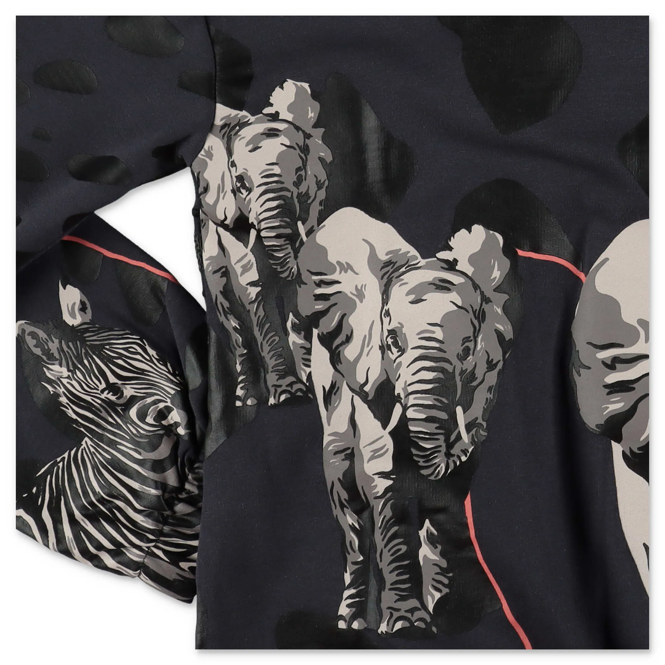 Kenzo Kids Animal Print Zipped Hooded Jacket