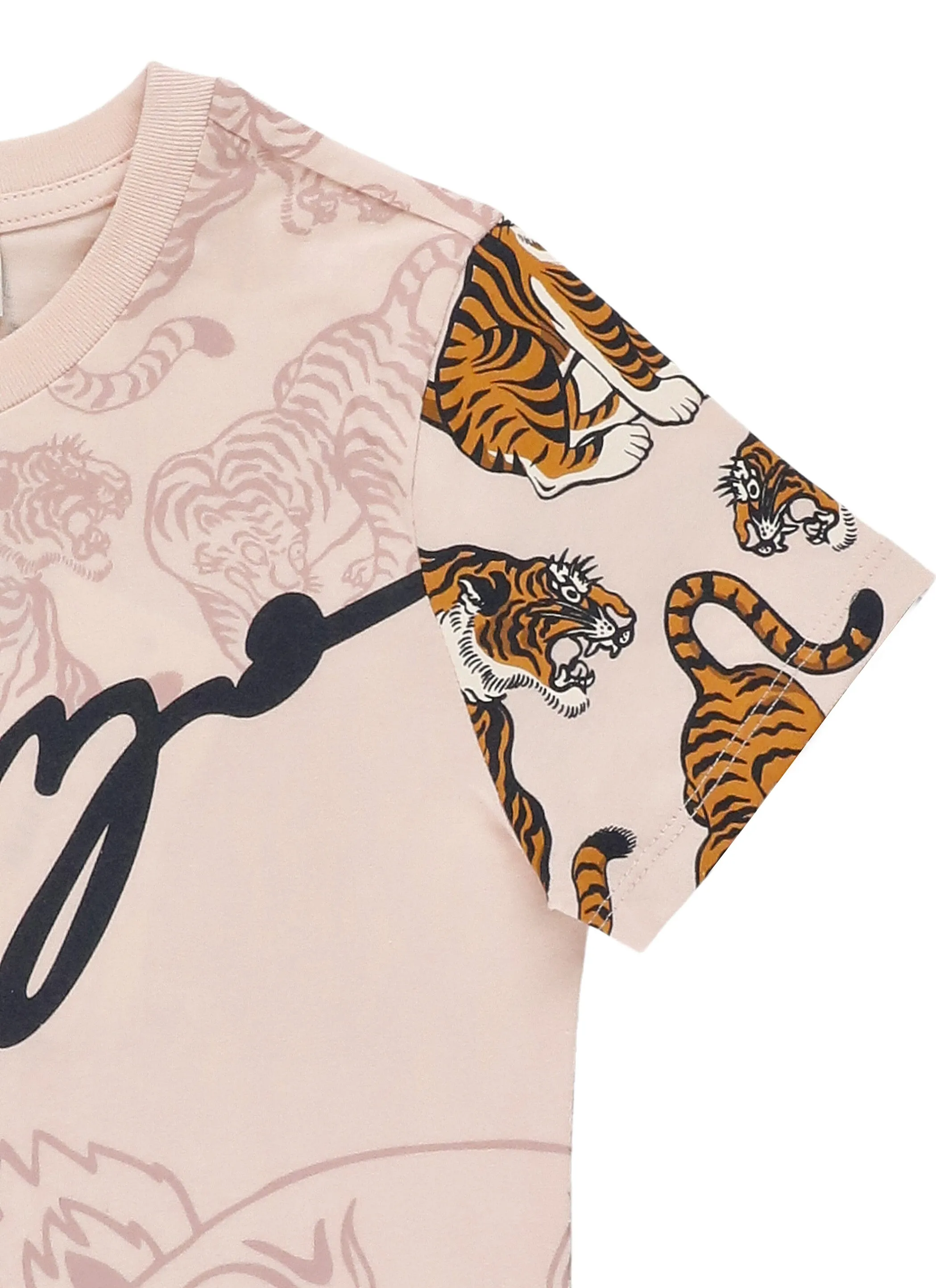 Kenzo Kids Animal Printed Crewneck T-Shirt