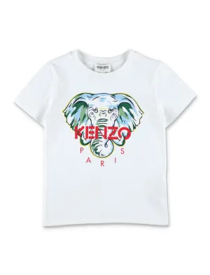 Kenzo Kids Animal Printed Crewneck T-Shirt